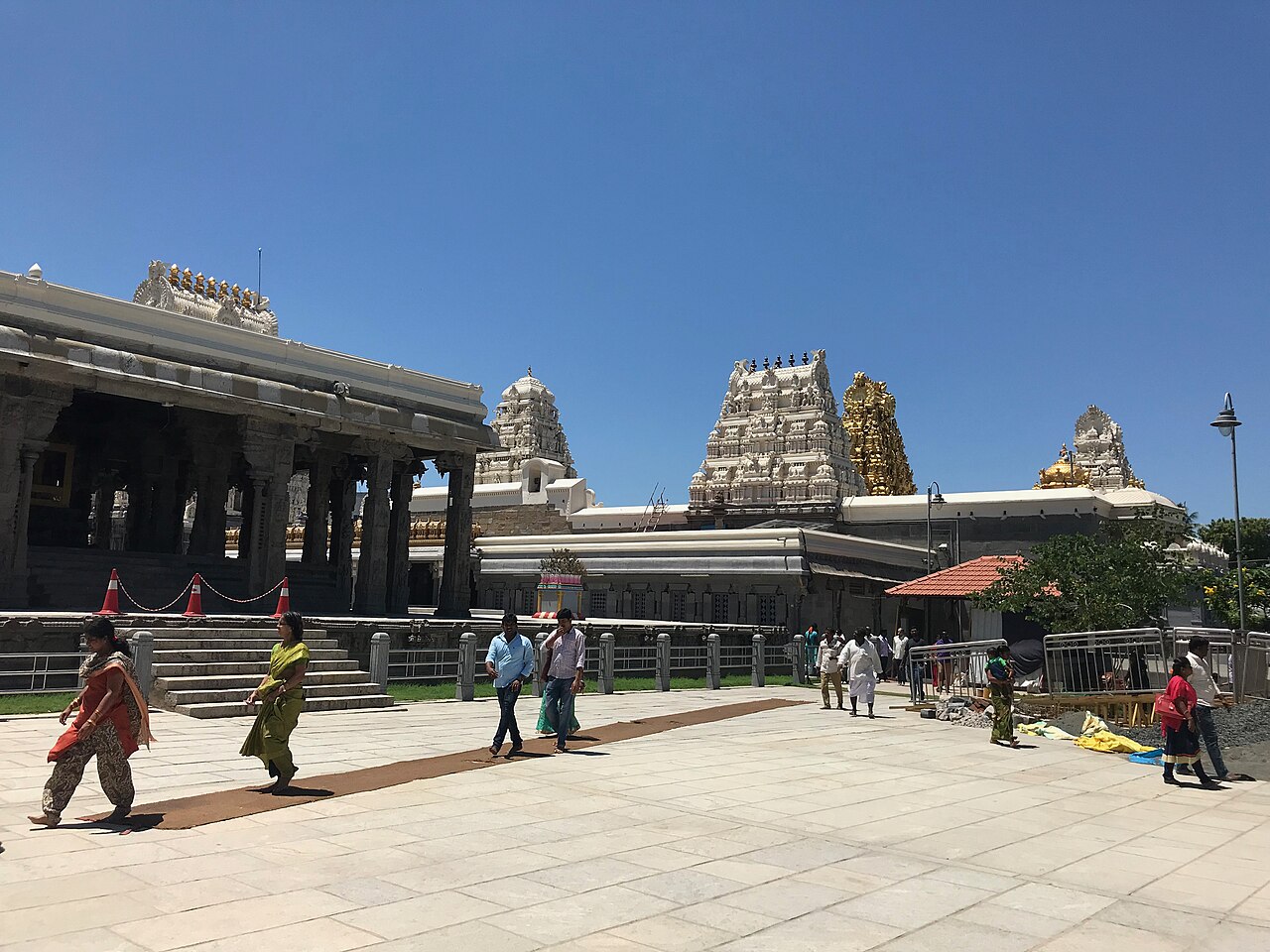 The old stone shrine within the Temple Of Maa Kamakshi