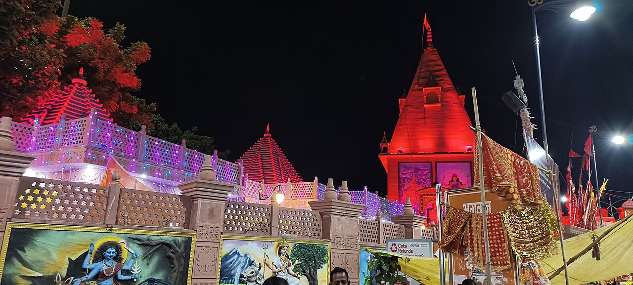 The Alopshankari Siddhipeeth Temple complex at Alopibagh, Prayagraj