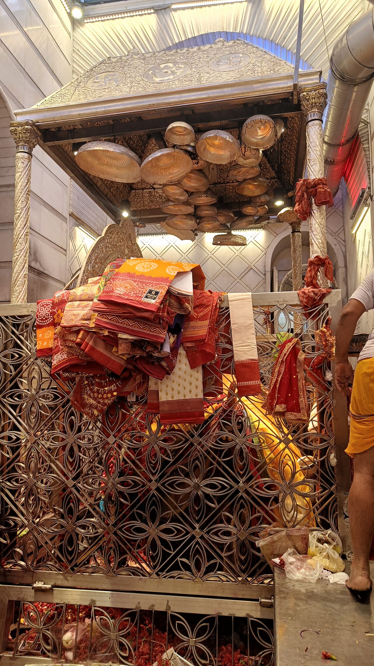 The Garbha Griha where Maa Kali Receives Her devotees