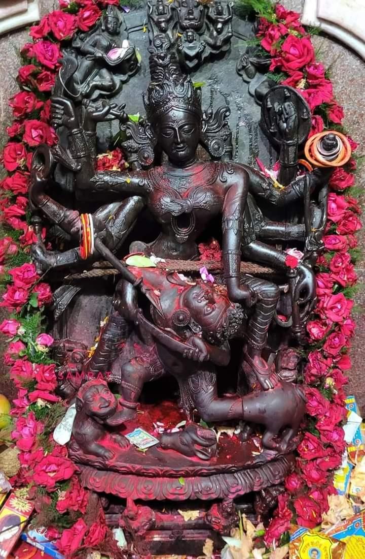 Devi Jogadya adorned for worship at Kshirgram