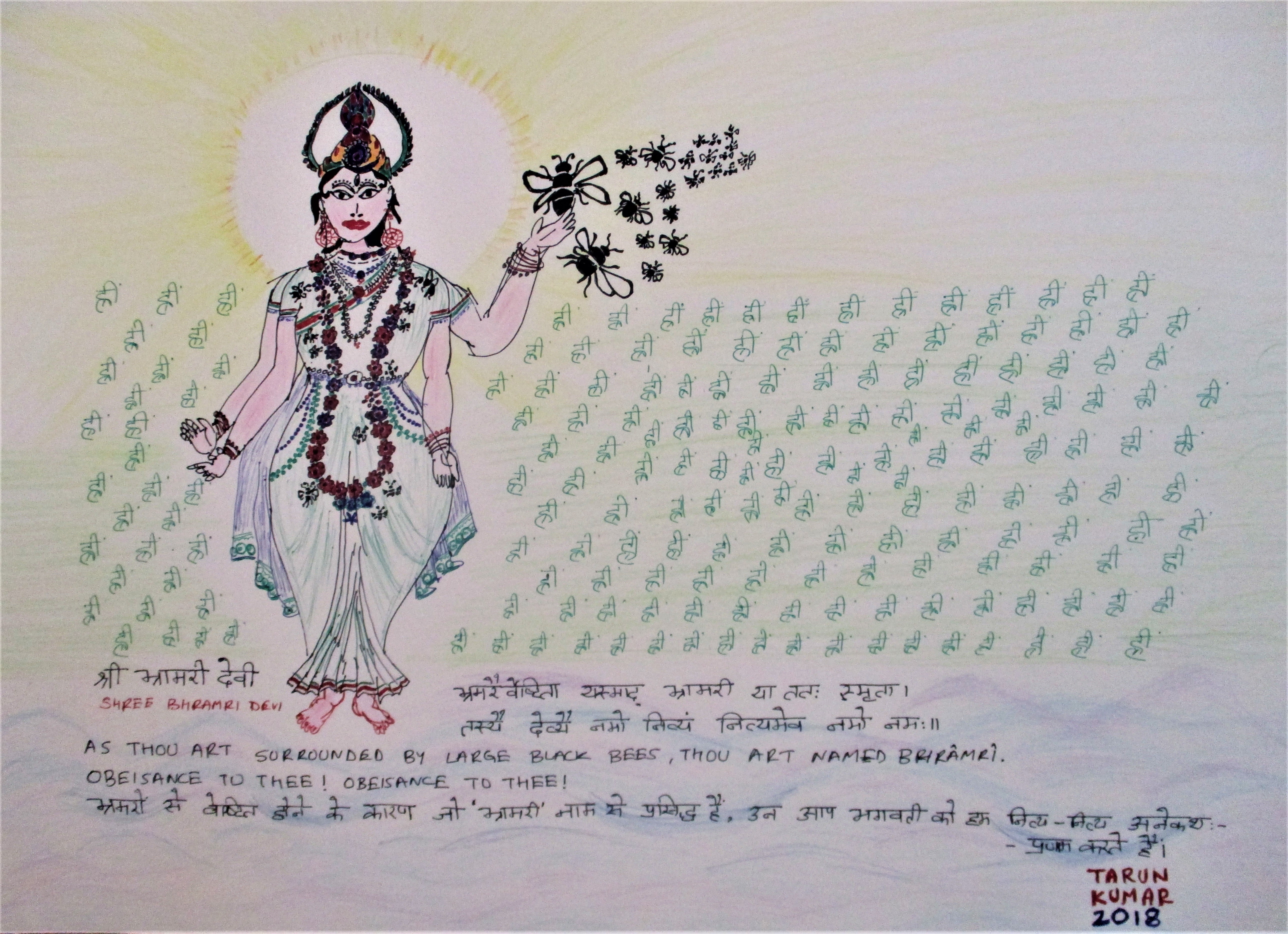 Shree Bhramari Ganga Devi, honoured By devotees