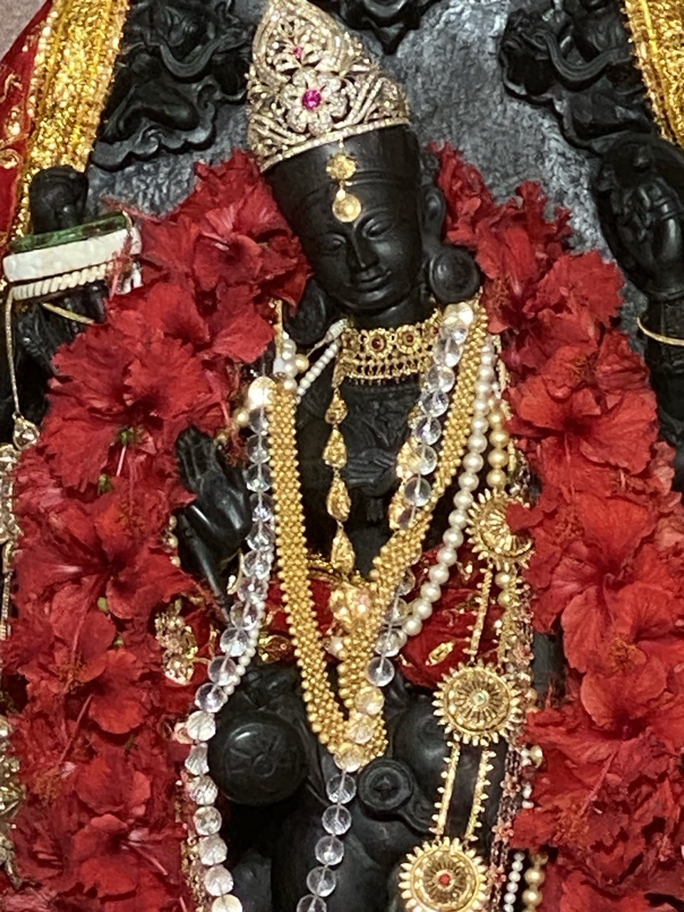 The image Of Maa Jogadya in Her shrine