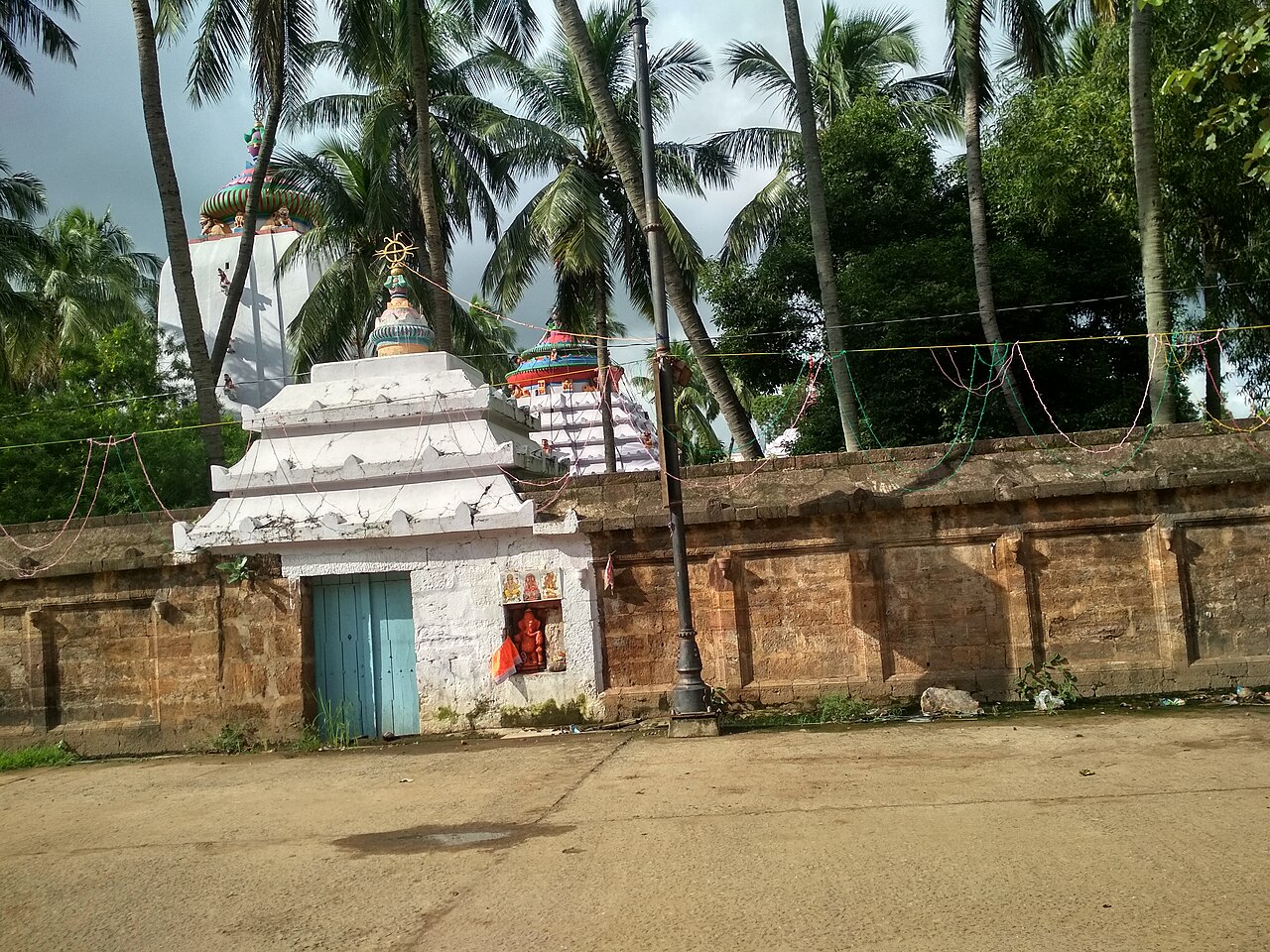 The tower Of Maa Biraja's Temple seen from behind the sanctum