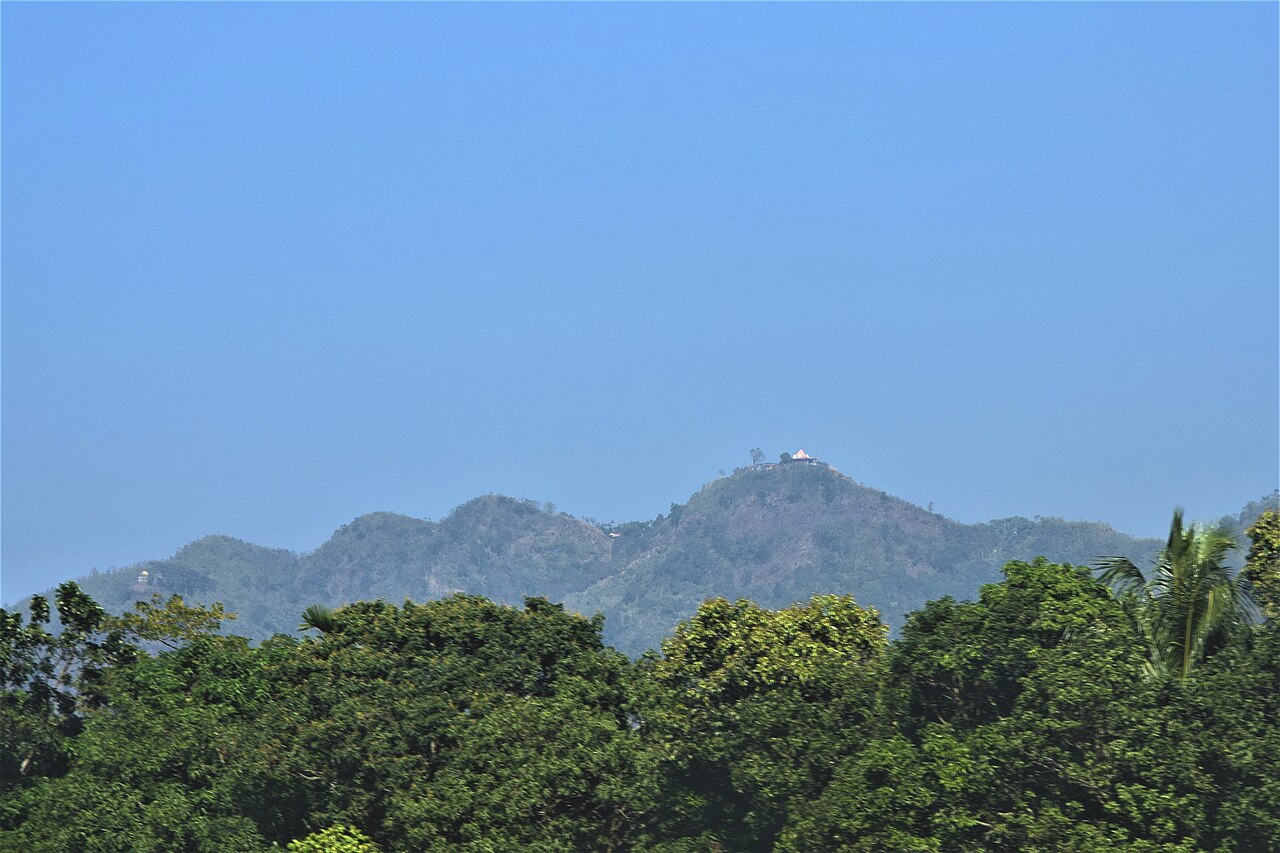 Chandranath Hill rising above the plain, the seat Of Maa Chattal Bhawani
