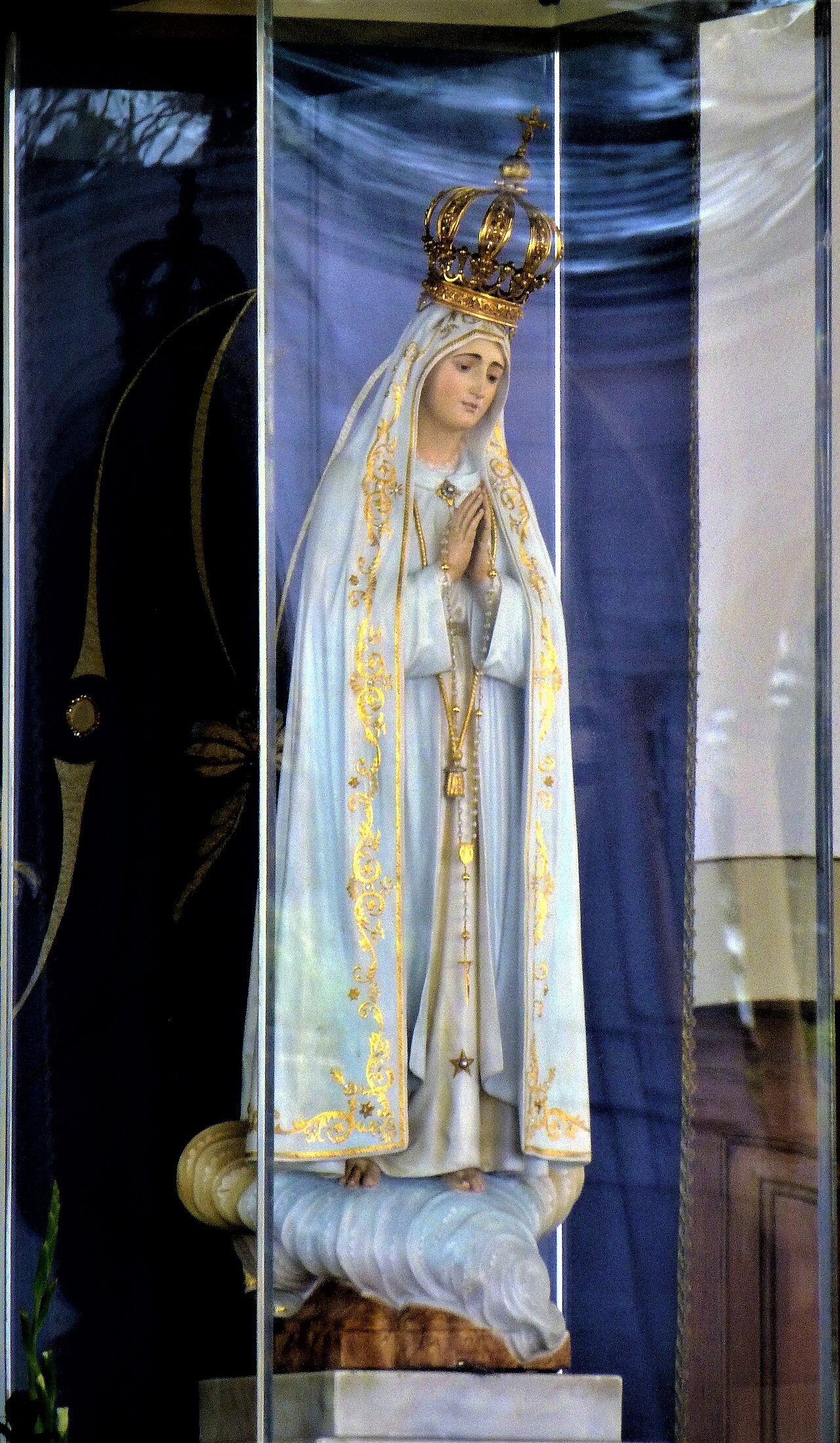 The first sculpture of Our Lady of Fátima, venerated at the Sanctuary